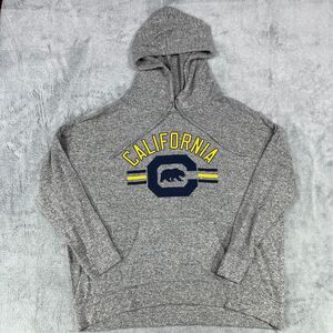 Tailgate Hoodie Womens Large Heather Gray California Golden Bears Football Team